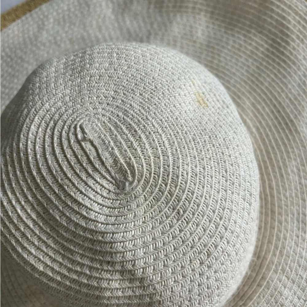 Beige Wide brimmed Floppy Sunhat